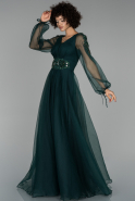 Long Emerald Green Engagement Dress ABU1524