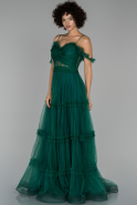 Long Emerald Green Engagement Dress ABU1514
