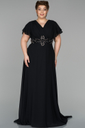 Long Black Evening Dress ABU535
