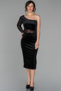 Short Black Velvet Dress ABK909