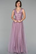Long Rose Colored Evening Dress ABU1540