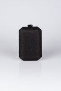 Black Silvery Box Bag V293