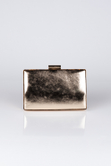 Gold Leather Box Bag V278