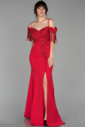 Long Red Mermaid Evening Dress ABU1552