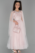 Long Rose Colored Girl Dress ABU1423