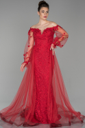 Red Mermaid Evening Dress ABU1195