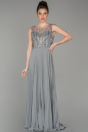 Long Grey Evening Dress ABU1589