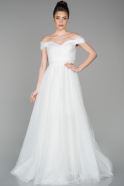 Long White Evening Dress ABU1585