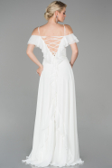 Long White Evening Dress ABU1600