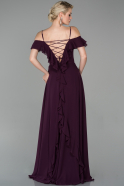 Long Dark Purple Evening Dress ABU1600