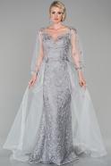 Grey Mermaid Evening Dress ABU1195
