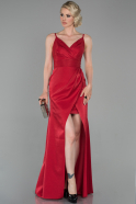Long Red Mermaid Prom Dress ABU1607
