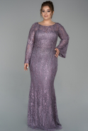 Long Lavender Oversized Evening Dress ABU1623