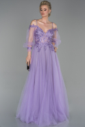 Long Lavender Evening Dress ABU1579