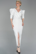 Long White Night Dress ABU1631