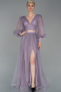 Long Lavender Engagement Dress ABU1633