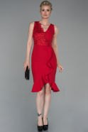 Short Red Invitation Dress ABK965