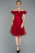 Short Red Invitation Dress ABK1220