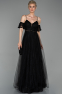 Long Black Evening Dress ABU1637
