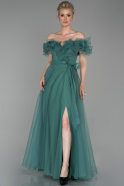 Long Turquoise Evening Dress ABU1642