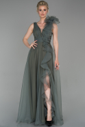Long Olive Drab Evening Dress ABU1649