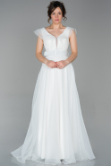 Long White Evening Dress ABU1668