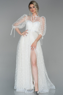 Long White Evening Dress ABU1679