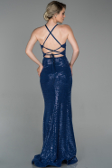 Sax Blue Long Mermaid Prom Dress ABU761