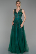 Emerald Green Long Engagement Dress ABU1104