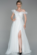 Long White Evening Dress ABU1683