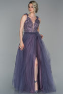 Long Lavender Evening Dress ABU1686