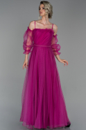Long Fuchsia Evening Dress ABU1689