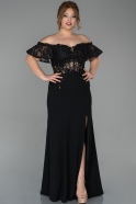 Long Black Mermaid Prom Dress ABU1530
