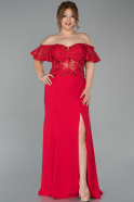 Long Red Mermaid Prom Dress ABU1530