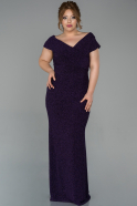Purple Long Plus Size Evening Dress ABU1461