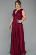 Long Burgundy Oversized Evening Dress ABU1762
