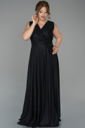 Long Black Oversized Evening Dress ABU1762