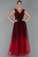Long Red Engagement Dress ABU1712