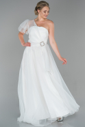 Long White Evening Dress ABU1719