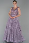 Long Lavender Dantelle Evening Dress ABU1722