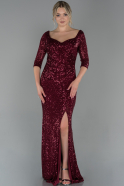 Long Burgundy Evening Dress ABU1703