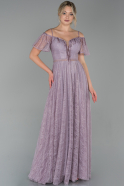 Long Lavender Dantelle Evening Dress ABU1728