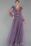 Long Lavender Evening Dress ABU1718