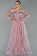 Long Powder Color Evening Dress ABU1730
