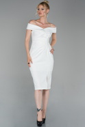 Short White Invitation Dress ABK993