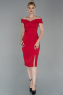 Short Red Invitation Dress ABK993