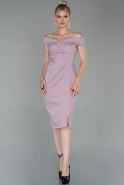 Short Lavender Invitation Dress ABK993