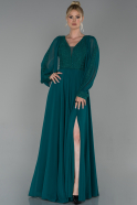 Emerald Green Long Evening Dress ABU1554