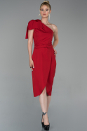 Midi Red Invitation Dress ABK1001