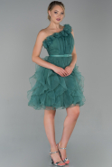 Short Turquoise Evening Dress ABK1011